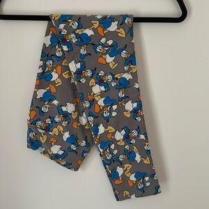 Lularoe Donald Duck leggings. OS